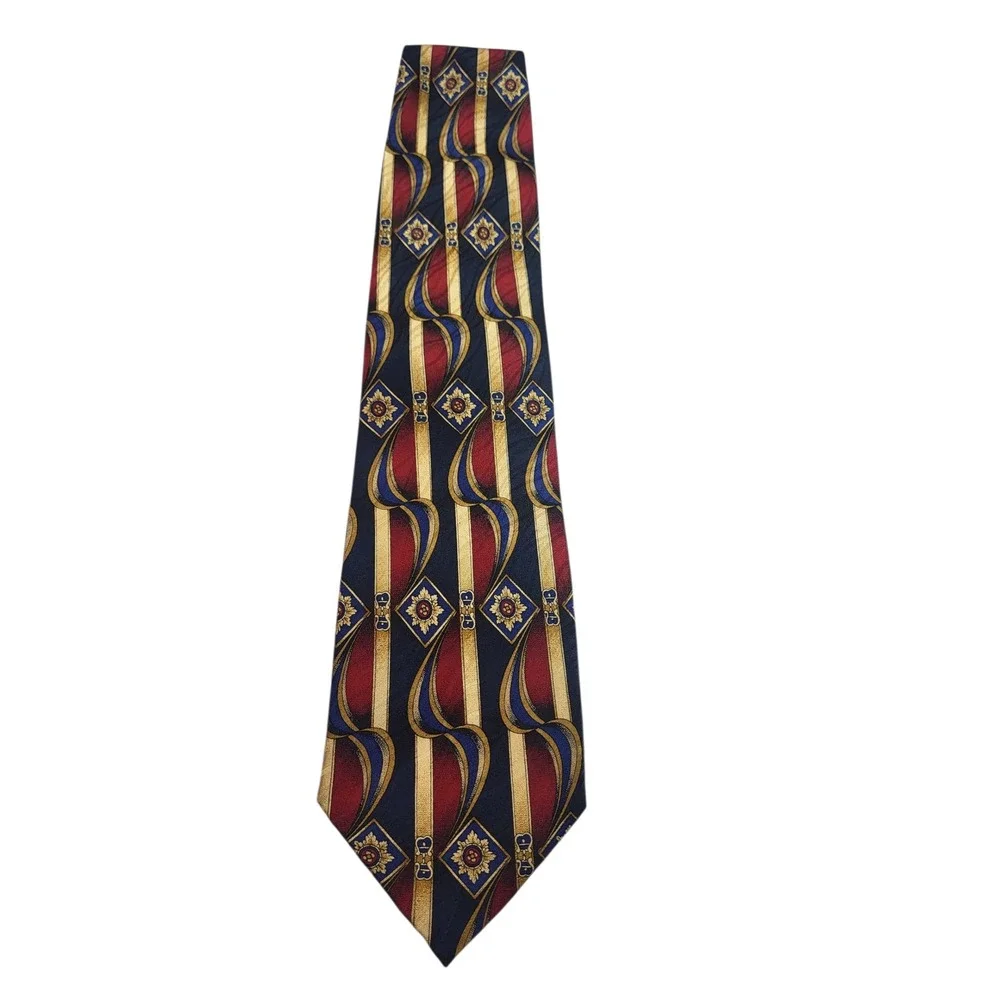 Pierre Pacha Silk Necktie Italy Designer Patterned Men's Tie